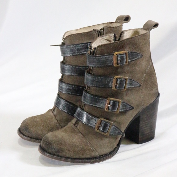 FREEBIRD FB-Banjo Distressed Ankle Heel Boots Sz 9 US Women - Picture 2 of 8